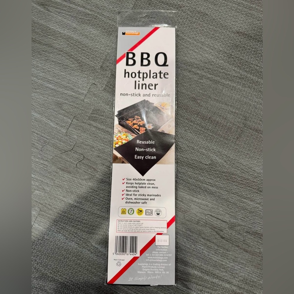 BBQ Hotplate Liner - Non-Stick and Reusable